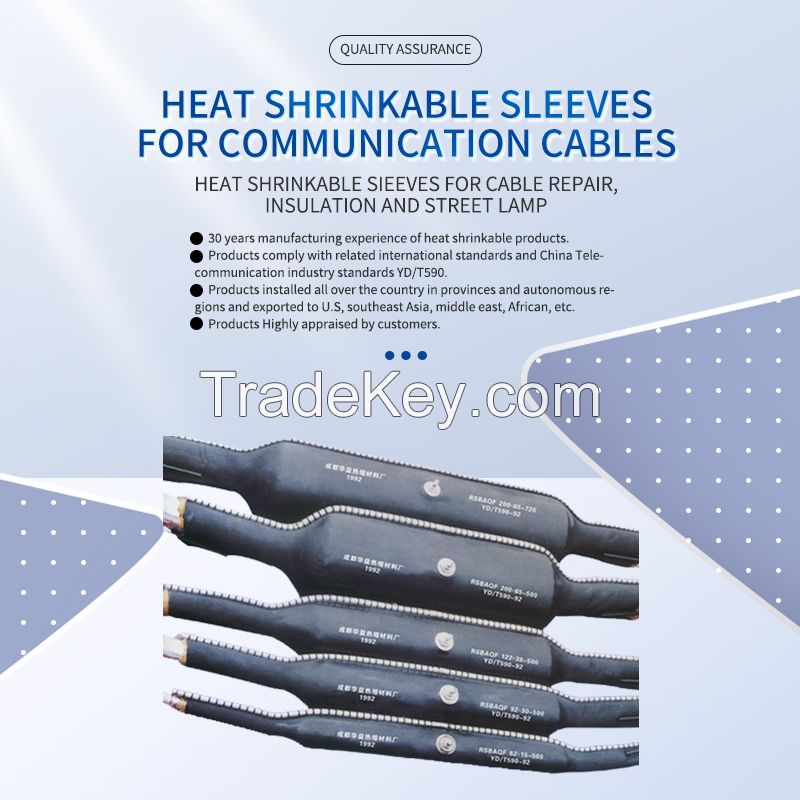 HUAYI-Dual wall black customized cut printing heat shrinkable cable repair sleeve with adhesive heat shrink tube with glue heat shrinkable sleeves $3-75