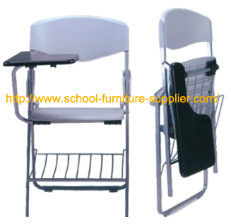 School chair with writing board