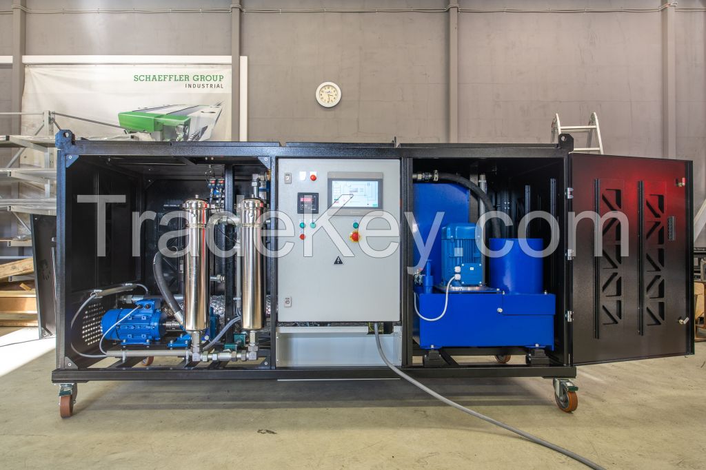 Hydraulic filtering station