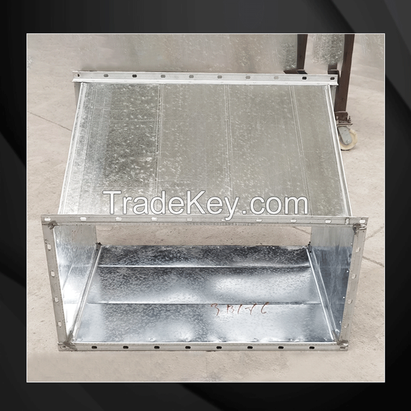 Chuan Kaihong-Rectangular silencer Duct for Air Conditioning Exhaust Pipes Galvanize steel ventilation air duct Reducer TUBE/Can be customized/price is for reference only