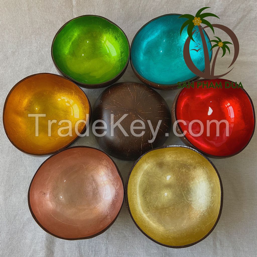 Coconut shell lacquer bowl 