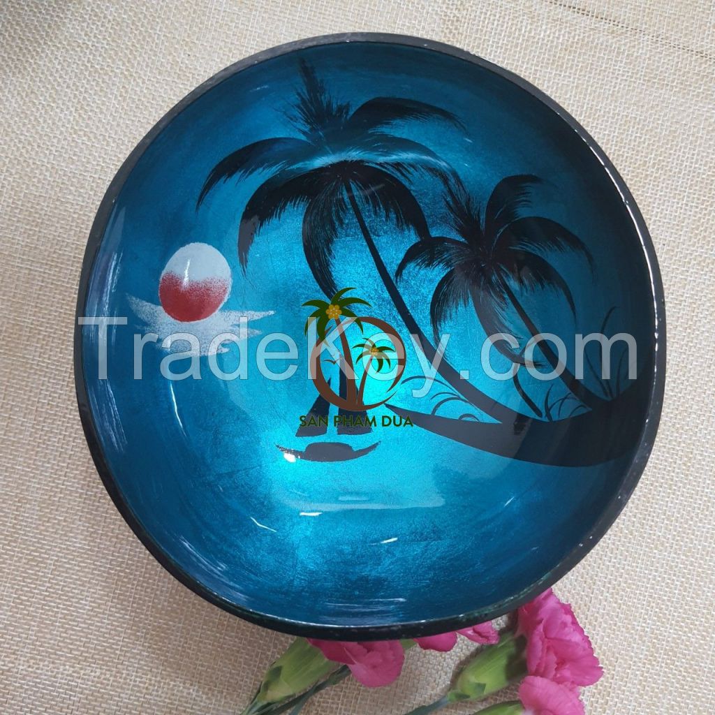 SUPPLIER COCONUT SHELL LACQUER BOWL 