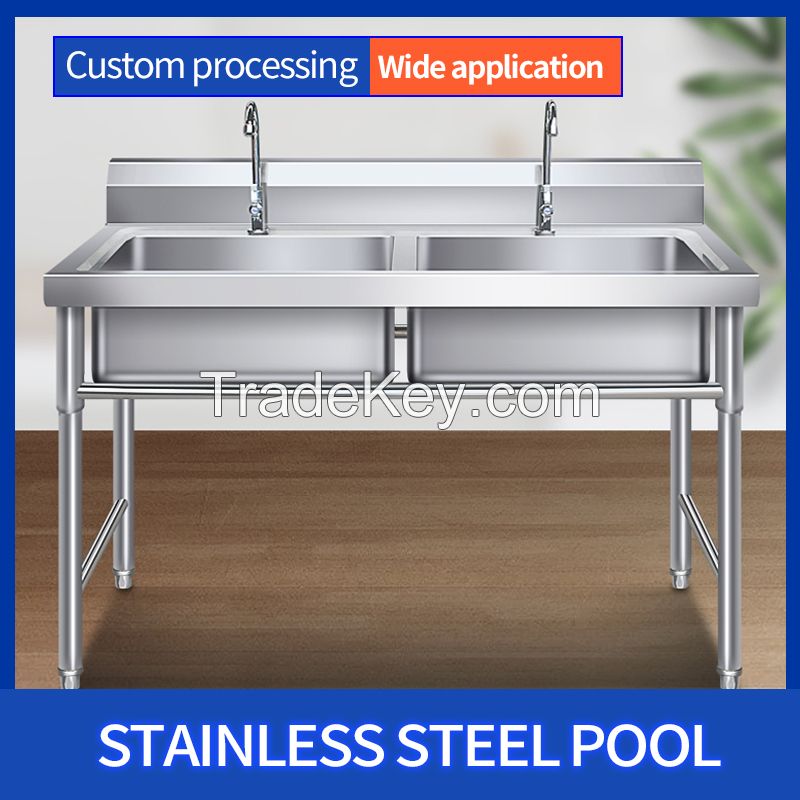 Commercial kitchen stainless steel sink Welcome to inquire