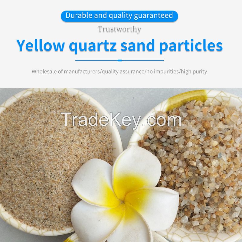Yellow quartz sand granular building material .Ordering products can be contacted by mail.