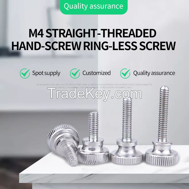 M4 straight-grain hand-screwed acyclic screw hardware tool .Ordering products can be contacted by mail.