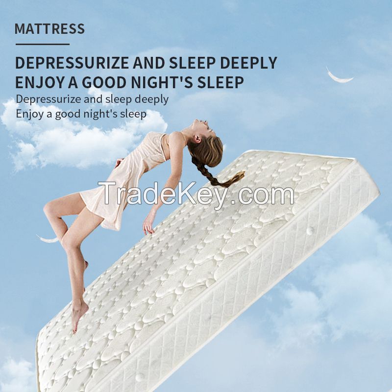 Zhenhui Huershu spring mattress hotel home bed cross-border sponge whole net double mattress manufacturers direct sales