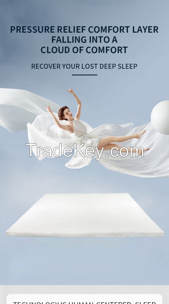  Latex mattress bedroom Star Hotel Homestay apartment mite resistant mat double mattress thin wholesale