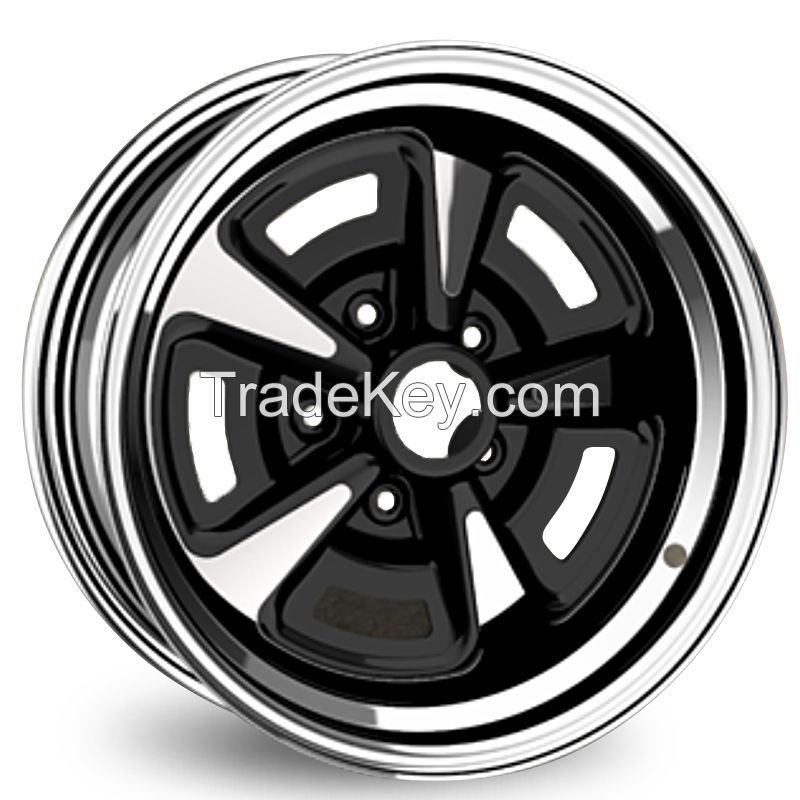  Vintage Magnum wheel 14&15 inch chrome black wheel