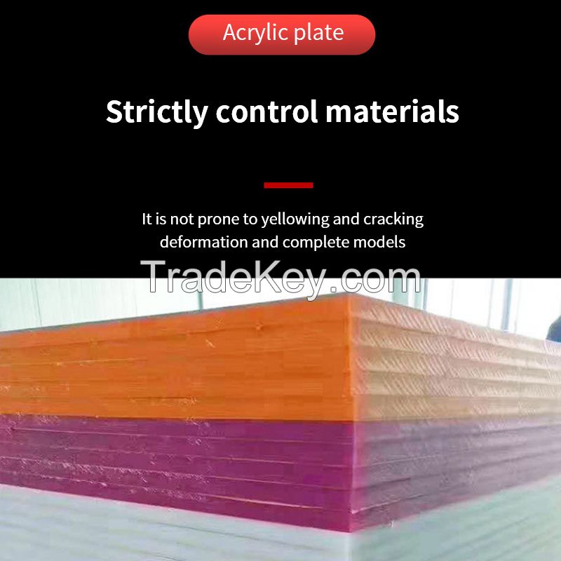 Extruded acrylic color plate