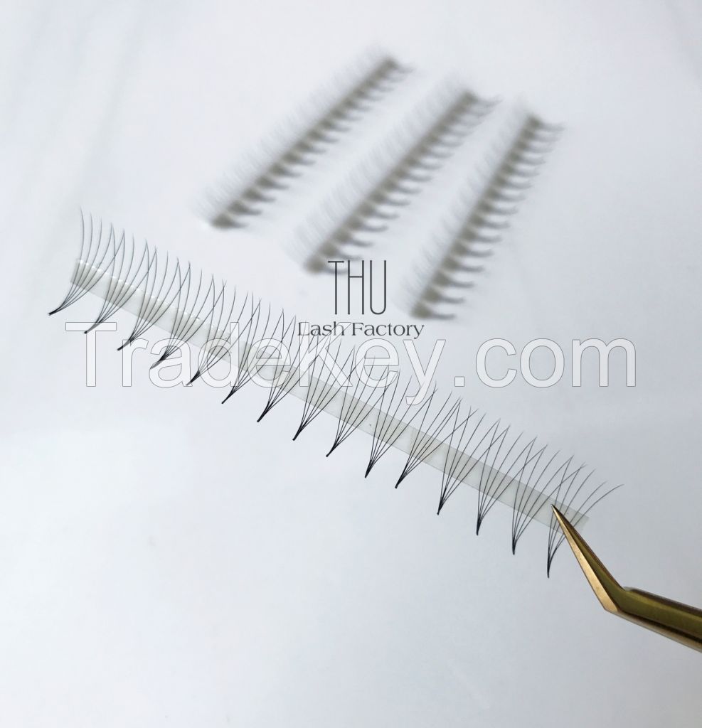 Premade fans 3D to 20D eyelashes extensions | 0.07 | 1000 fans (Loose)