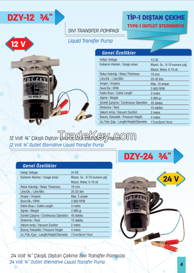 220 VOLT 3/4 ''(INCH) OUTDOOR LÄ°QUÄ°D TRANSFER PUMP