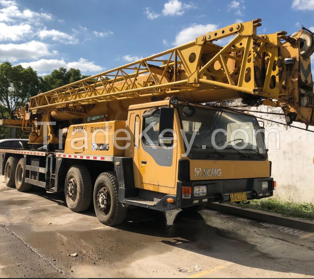 50Ton Chinese Used truck crane XCMG QY50K High quality