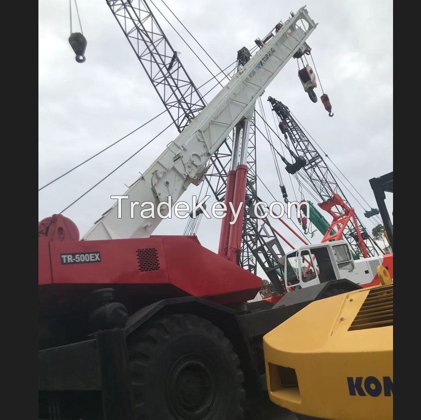 50ton Used Rough Terrain Crane Tadano Tr-500ex 4 Pcs For Sale