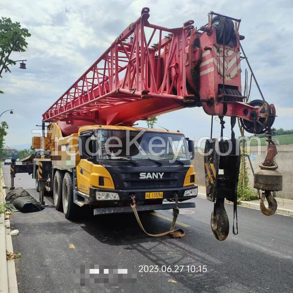 80ton Used Sany truck crane STC800T5 used 80ton Sany crane