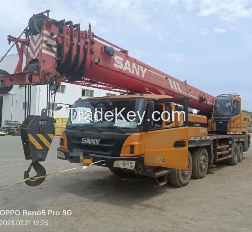 50ton Sany used truck crane STC500 used crane
