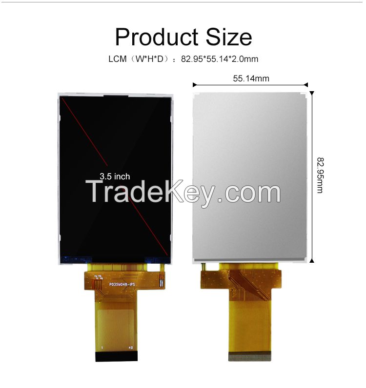 LCD DISPLAY RGB 18 BIT 3.5 Inch TFT Display 320X480 Industrial Touch Screen