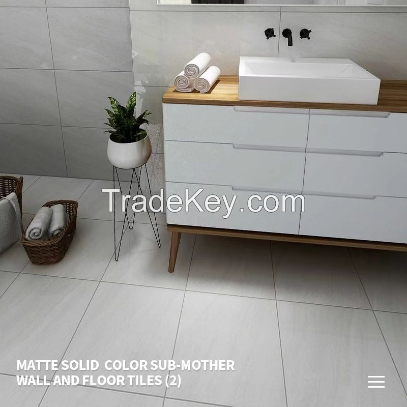 Matte solid plain tile wall and floor tile floor tile, contact customer service to customize