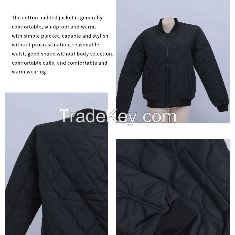 Men's black cotton-padded jacket coat 500 pieces set.Ordering products can be contacted by mail.