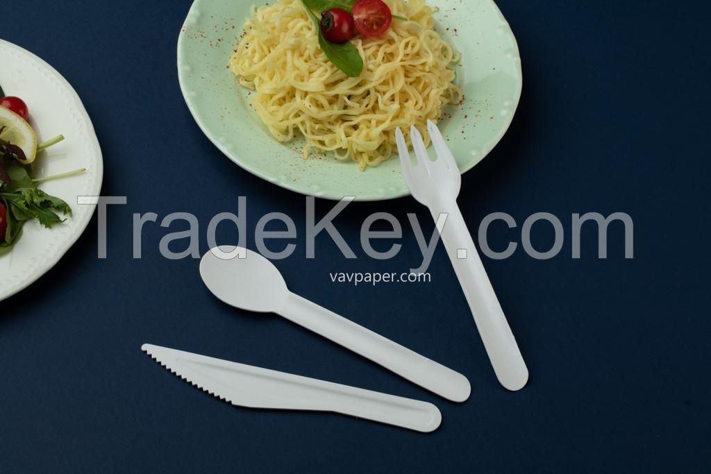 Disposable Biodegradable Eco Friendly Compostable Peper Spoon