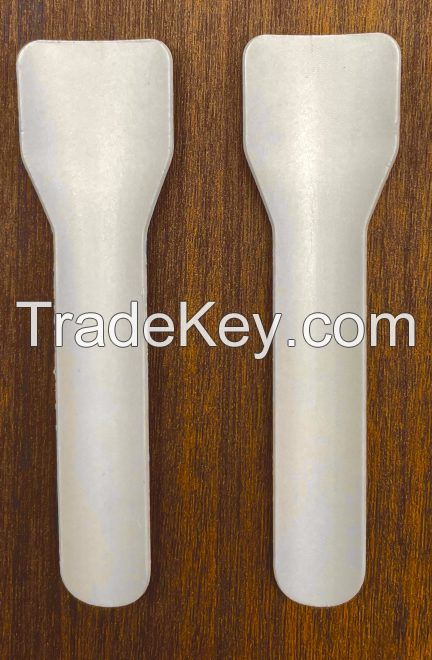 Disposable Biodegradable Eco Friendly Compostable Peper Gelato Spoon Ice Cream 