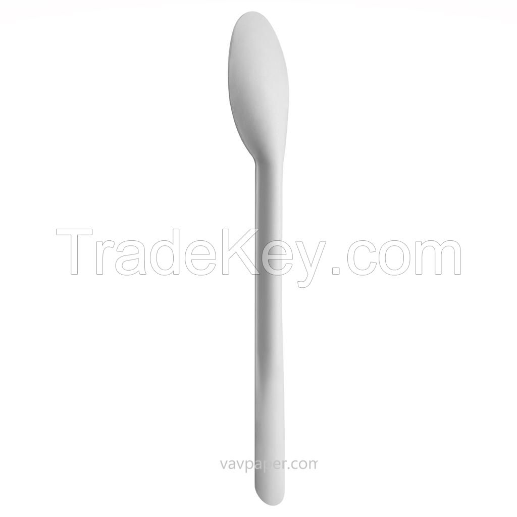 Disposable Biodegradable Eco Friendly Compostable Peper Spoon