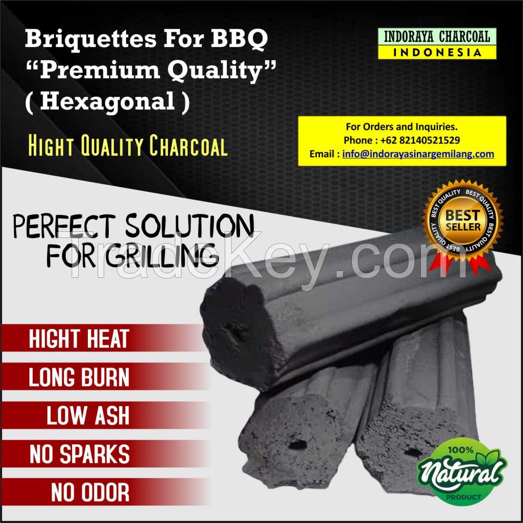 Briquettes Charcoal BBQ Hexagonal Direct Factory