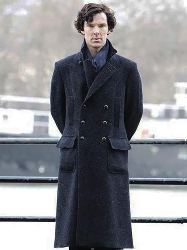 Wool Black Trench Coat