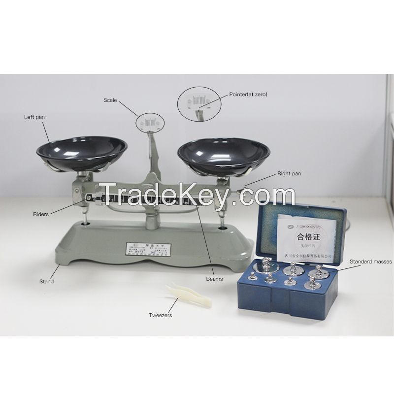 Lab Mechanical Balance Scale Double Pan Balance Scale Balance Tray Table Mechanical Balance Scale