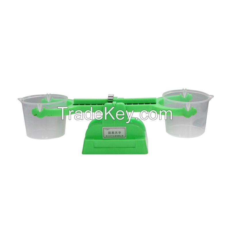 Double Balance Scale for Kids Clear Bucket Balance Scale for Liquids and Solids