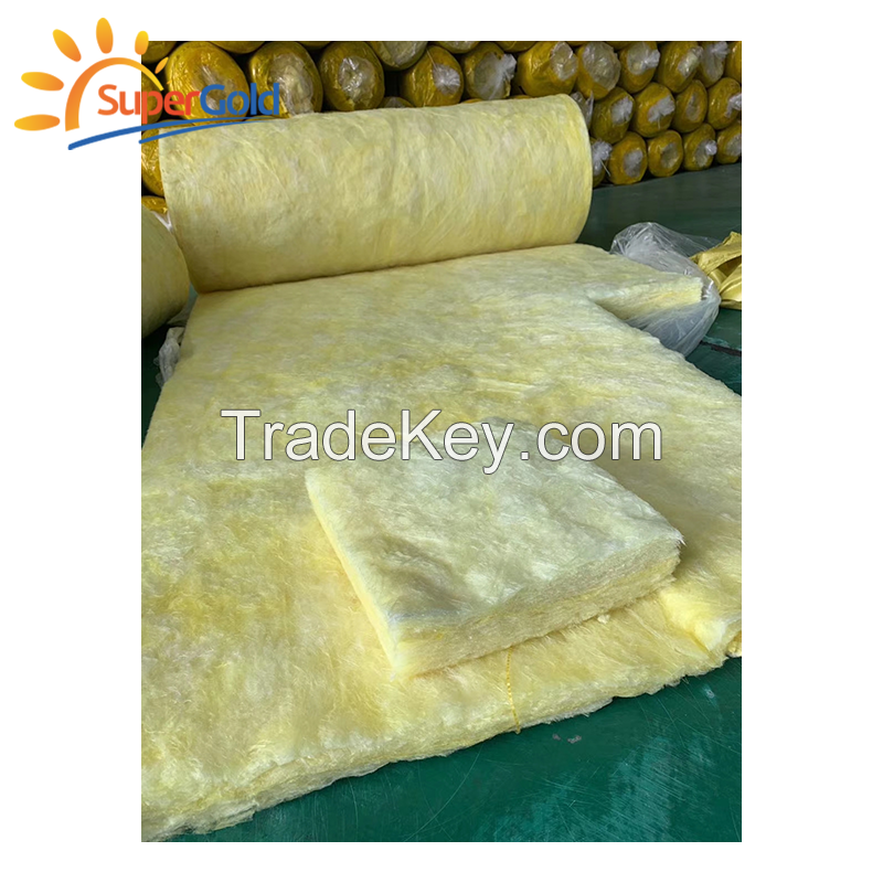 SuperGold acoustic fibre glass wool blanket thermal insulation glass wool for isolation