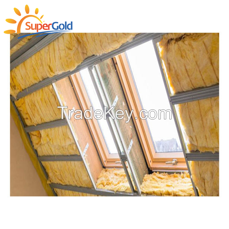 SuperGold fiber glass wool insulation blanket glass wool for pitched roof insulation