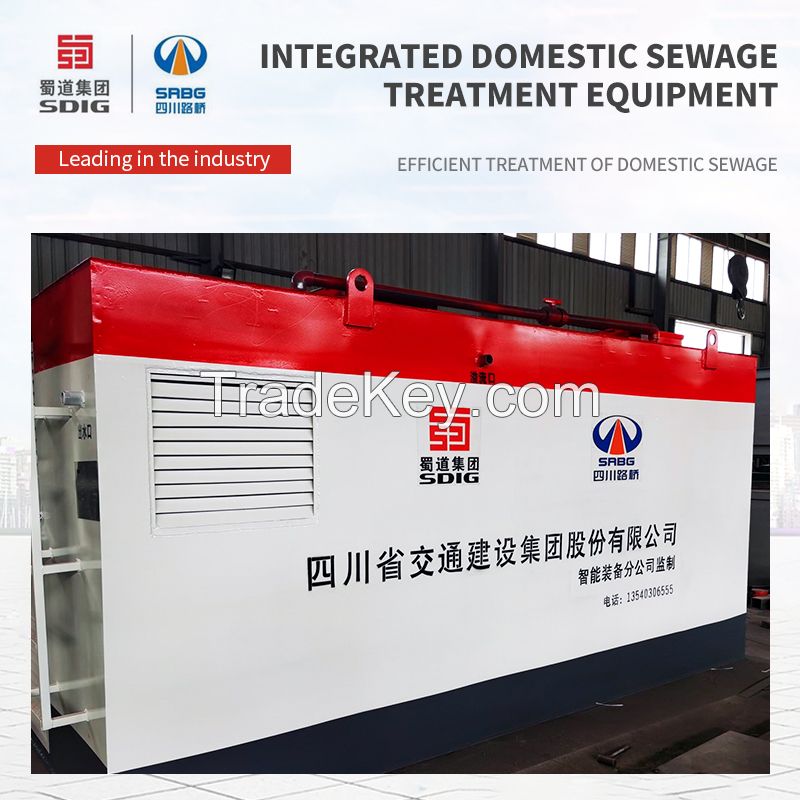 Integrated domestic sewage treatment equipment, contact customer service for customization
