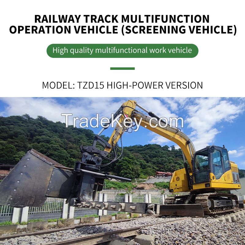 Mail contact for ordering goods.Railway Public Works Multifunctional Operation Vehicle (Screening Vehicle) TZD15 high-power version carry.