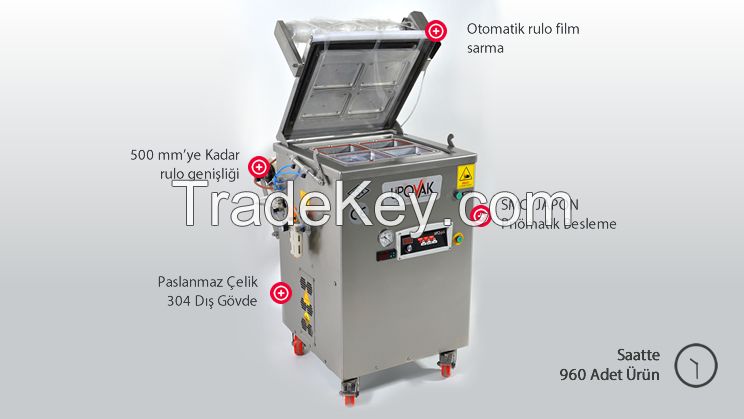KV 620 Semi Automatic MAP and Skin Pack Packaging Machine