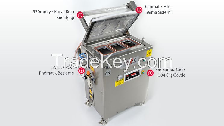 KV 610 Semi Automatic MAP and Skin Pack Packaging Machine