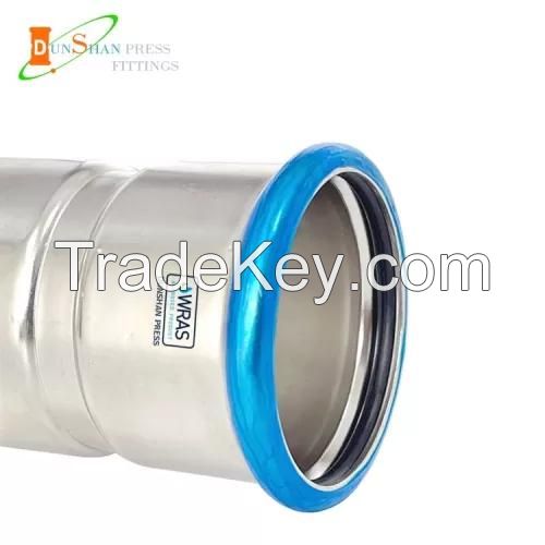Stainless steel press pipe fittings equal coupling for water