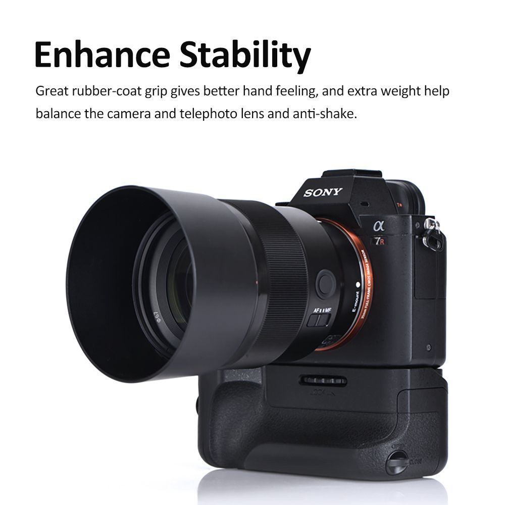 Teyeleec VG-C2EM Vertical Battery Grip Holder Battery Pack Grip For Sony A7II A7R2 A7M2 A7S2 A72 A7R2 Camera