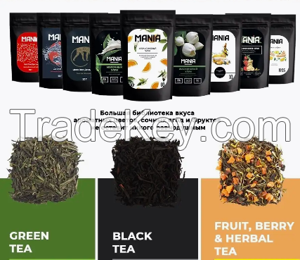 Black tea meadow herbs