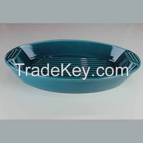 Line Oval  Baking Pans 30cm