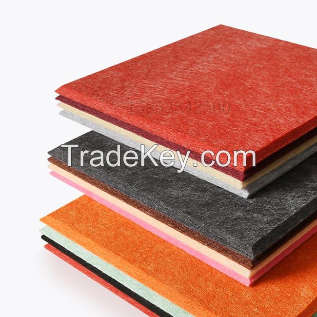 Polyester fiber sound-absorbing panel