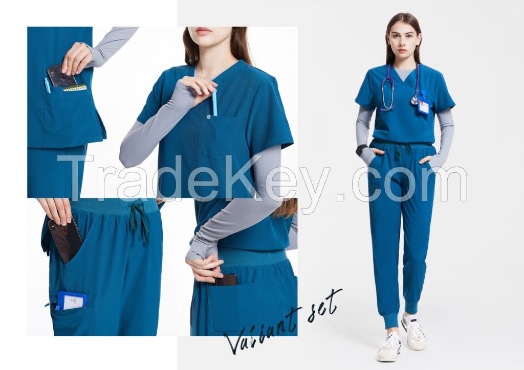 V-neck Scrubs Set