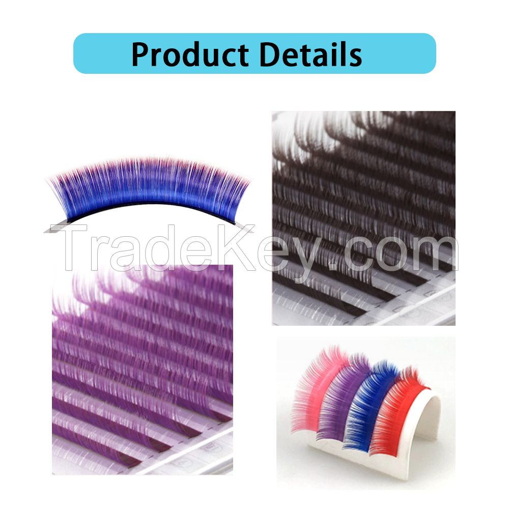 0.05 dark matte trays Eyelash Supplies Classic Eyelash Trays 4mm - 20mm Length lash extensions trays silk mink