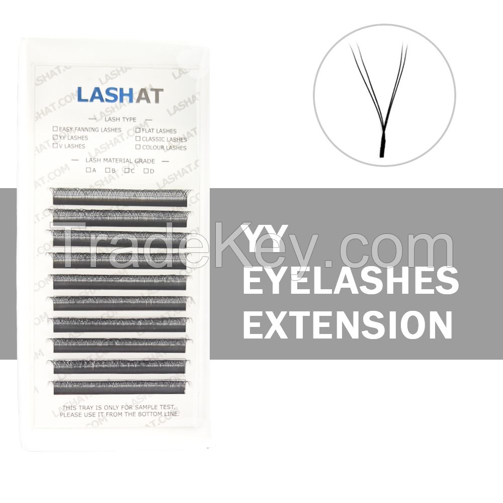 Wholesale Customization YY W Shape Lash Extension Mesh Cilios Hand-woven Clover 05 07 C D L Lash De Pestaas Cilia YY Lash