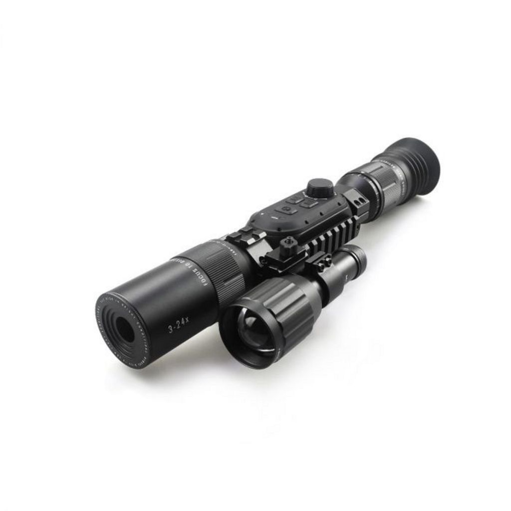 3-24x 4k shooting scope riflescope night vision scope with green laser sight