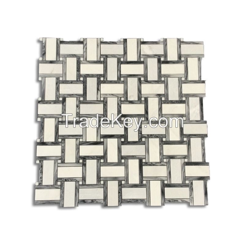 Mosaic floor tiles - available in matt and glossy finishes to decorate walls or floors (carton of 10 pieces) Price per square me