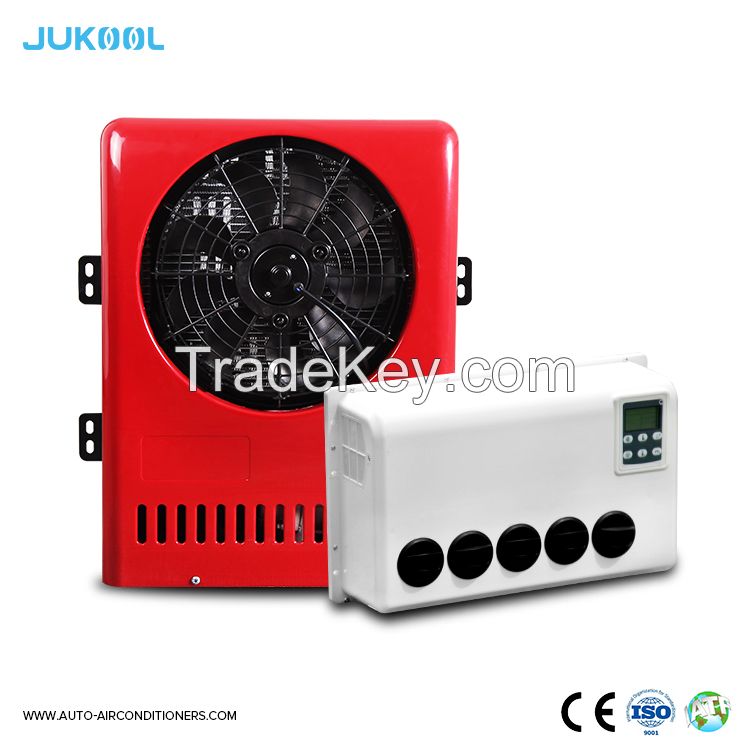 12v/24v small cab air cooling battery driven dc air conditioning systems 12 volt/24 volt parking air conditioner for truck/crane