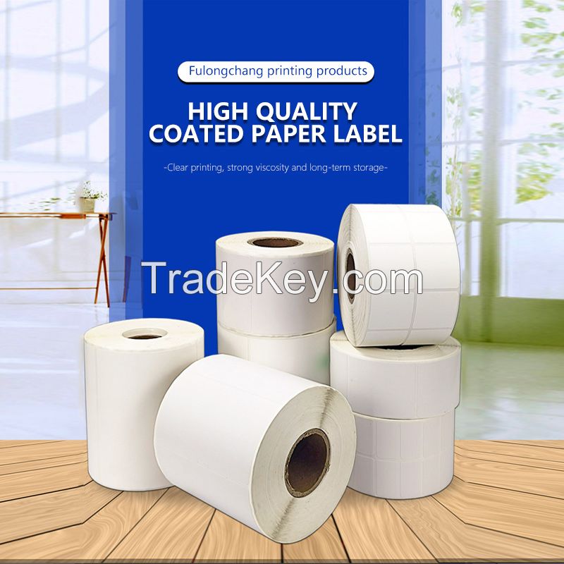 Blank coated paper label