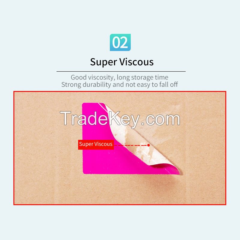 Full background coated paper blank label