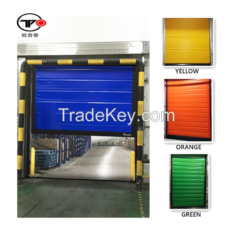 Cold storage zipper type fast rolling shutter door, fabrication customized product, welcome to contact customer service