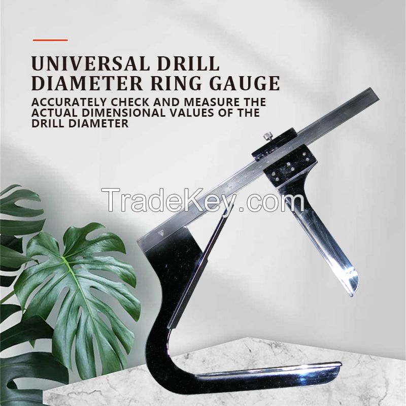 Universal drill bit diameter gauge